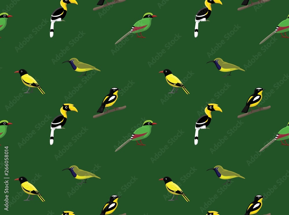 Fototapeta premium Random Asian Birds Wallpaper 3