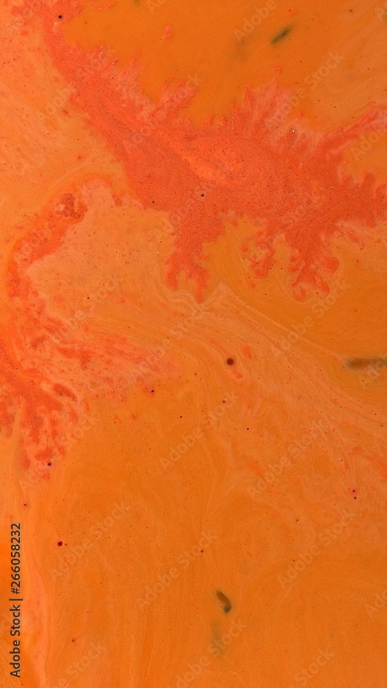 orange white creamsicle dramatic paint texture