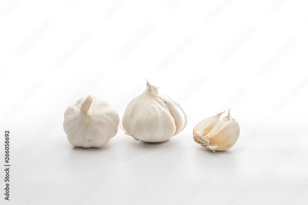 Fototapeta premium Shoot garlic up close