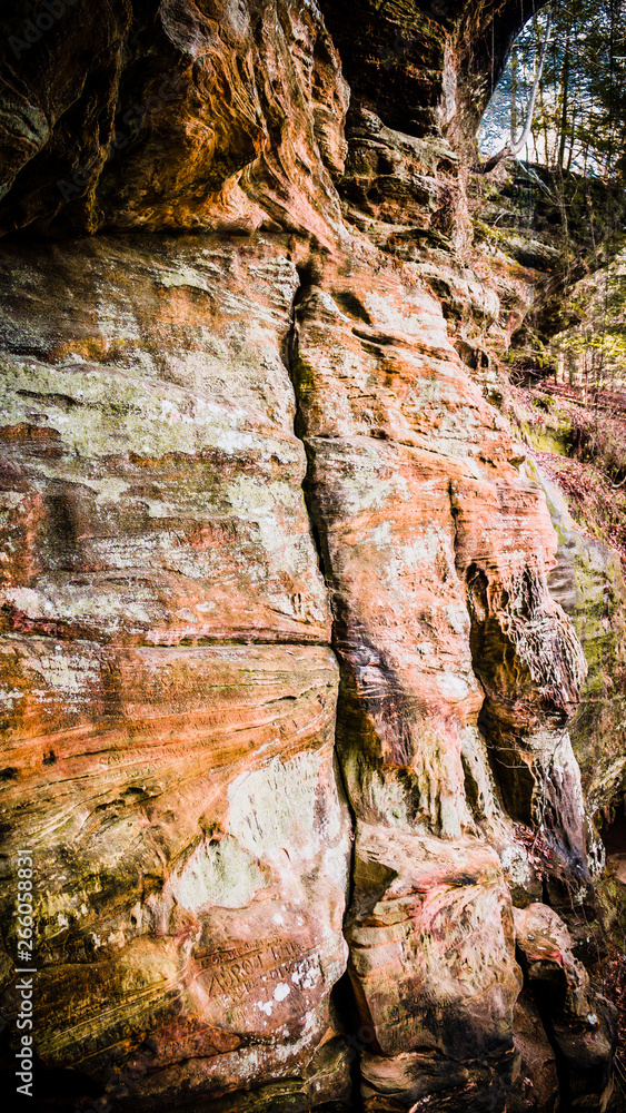 hocking hills cliff hocking hills cliff