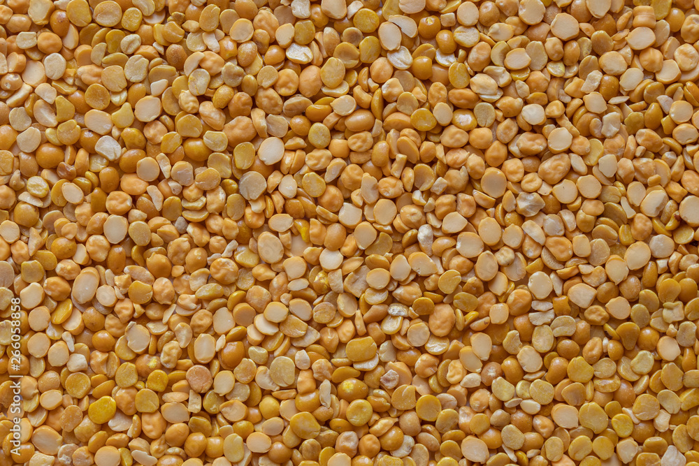 Chickpeas or Chana Dal, split pluse closeup. Chickpeas or Chana Dal, split pluse closeup.