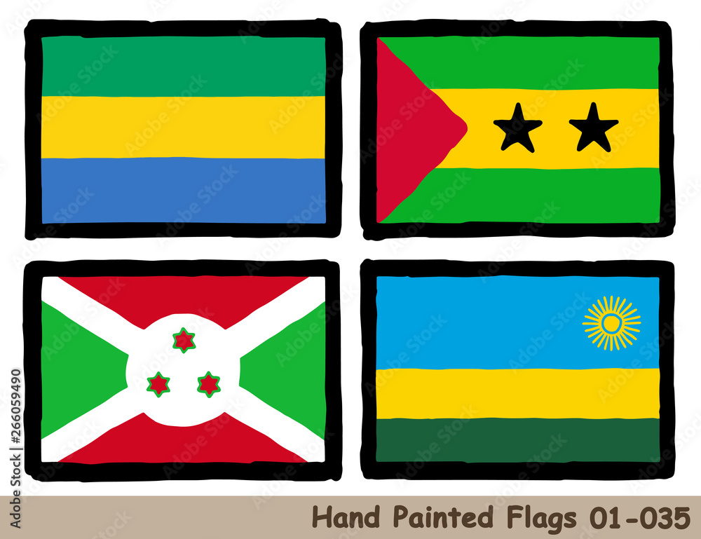 手描きの旗アイコン ガボンの国旗 サントメ プリンシペの国旗 ブルンジの国旗 ルワンダの国旗 Flag Of The Gabon Sao Tome And Principe Republic Of Burundi Republic Of Rwanda Hand Drawn Isolated Vector Icon Stock Vector Adobe Stock 手描きの旗アイコン ガボンの国旗 サントメ プリンシペの国旗 ブルンジの国旗 ルワンダの国旗 Flag Of The Gabon Sao Tome And Principe Republic Of Burundi Republic Of Rwanda Hand Drawn Isolated Vector Icon Stock Vector Adobe Stock