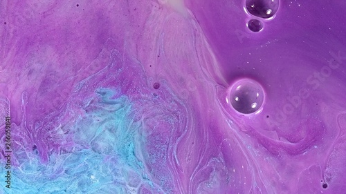 Fotografía purple teal blue vibrant painting abstract
