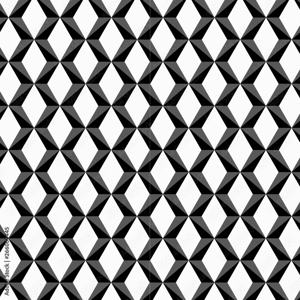 Vector geometric pattern, background repeating with square and diamond shape
