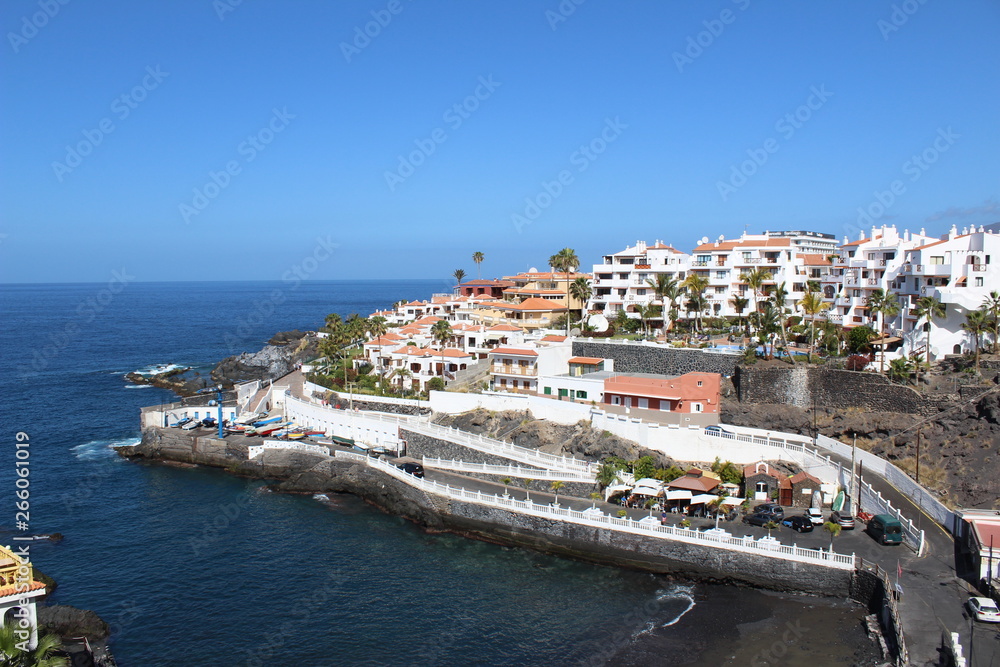 Tenerife view with ocean and buildings