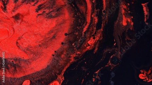 red black silver complex vivid painted abstract