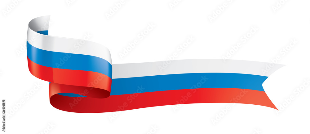 Russia flag, vector illustration on a white background Russia flag, vector illustration on a white background