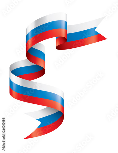 Russia flag, vector illustration on a white background