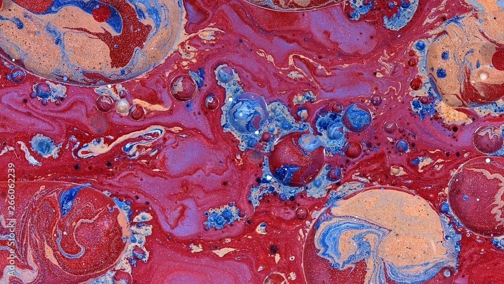 red gold blue complex rich painted abstract red gold blue complex rich painted abstract