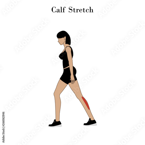 Calf stretch exercise