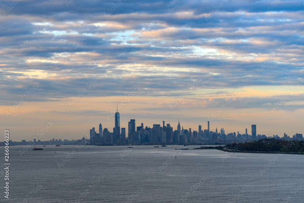 Downtown New York City at Sunset