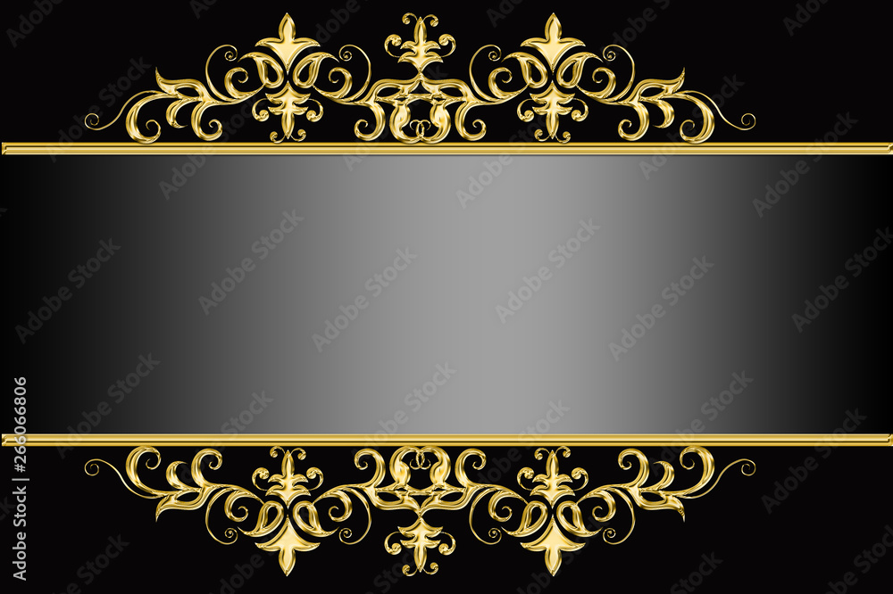 background with golden ornament