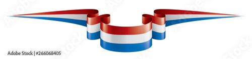 Netherlands flag, vector illustration on a white background