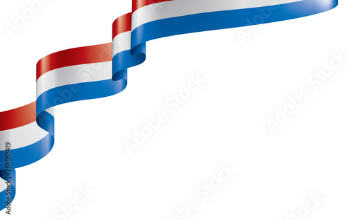 Netherlands flag, vector illustration on a white background