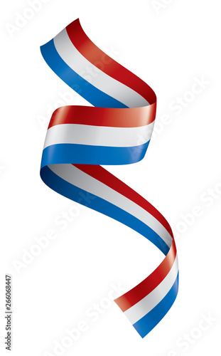 Netherlands flag, vector illustration on a white background