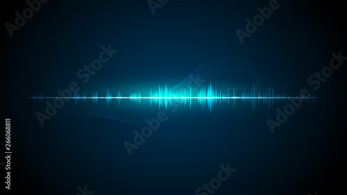 line soundwave abstract background