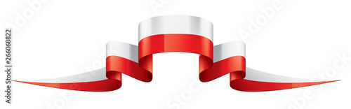 Poland flag, vector illustration on a white background photo