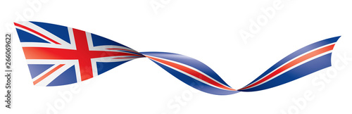United Kingdom flag, vector illustration on a white background