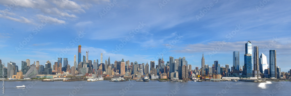 Manhattan Skyline from New Jersey - obrazy, fototapety, plakaty 