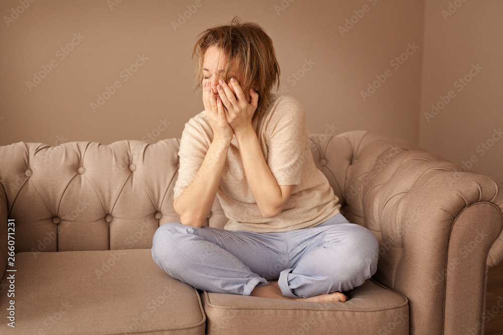 Depressed young woman Depressed young woman