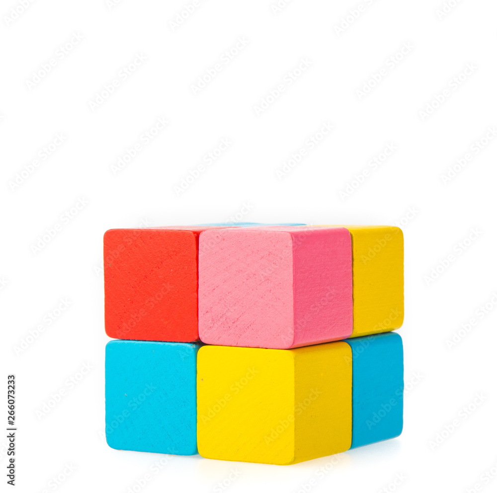 wooden block isolated on white background wooden block isolated on white background