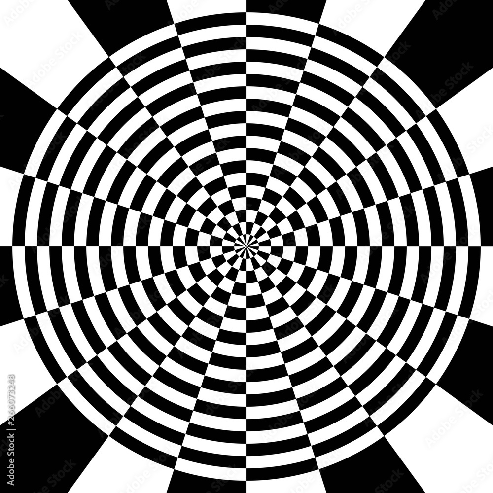 白黒の幾何学模様 Stock Illustration Adobe Stock