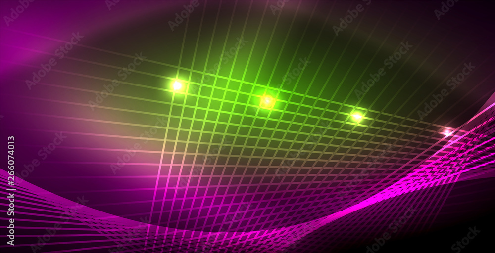 Neon glowing lines, magic energy space light concept, abstract background wallpaper design Neon glowing lines, magic energy space light concept, abstract background wallpaper design