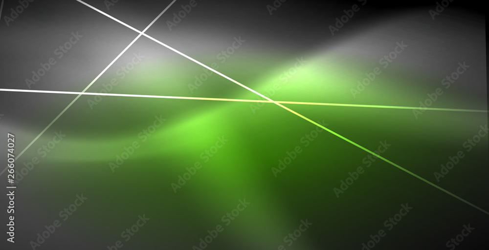 Neon glowing lines, magic energy space light concept, abstract background wallpaper design