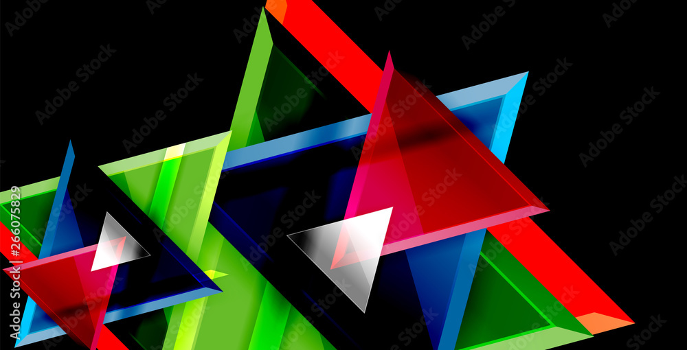 Dynamic triangle composition abstract background Dynamic triangle composition abstract background