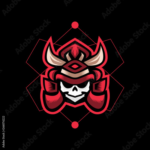 samurai esports logo design