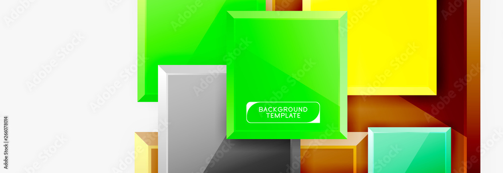 Abstract square composition for background, banner or logo Abstract square composition for background, banner or logo