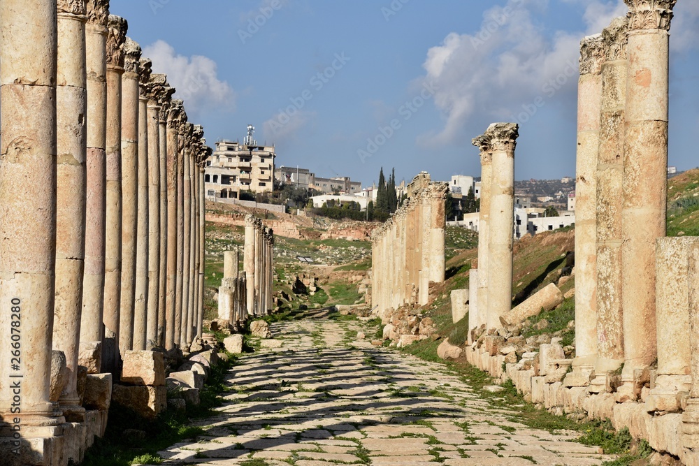 South Decumanus Road 2, Jerash Archaeological Site, Jordan