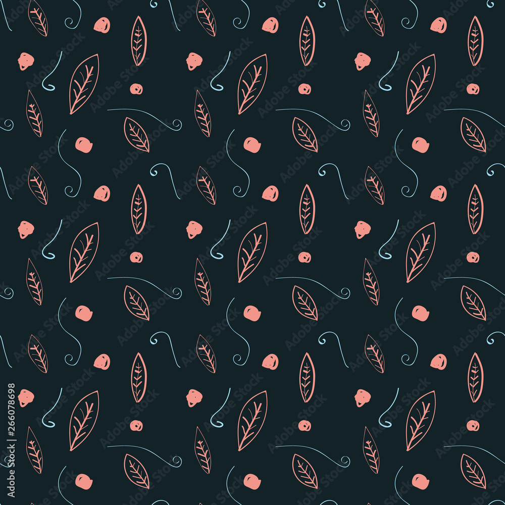 A seamless vector leaf pattern A seamless vector leaf pattern