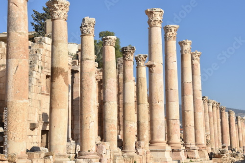 Column Detail Along Roman Cardo Maximus, Jerash, Jordan 2