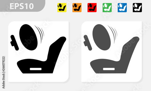 Airbag icon vector