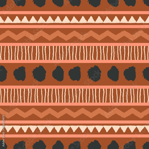 African Mudcloth Seamless Pattern