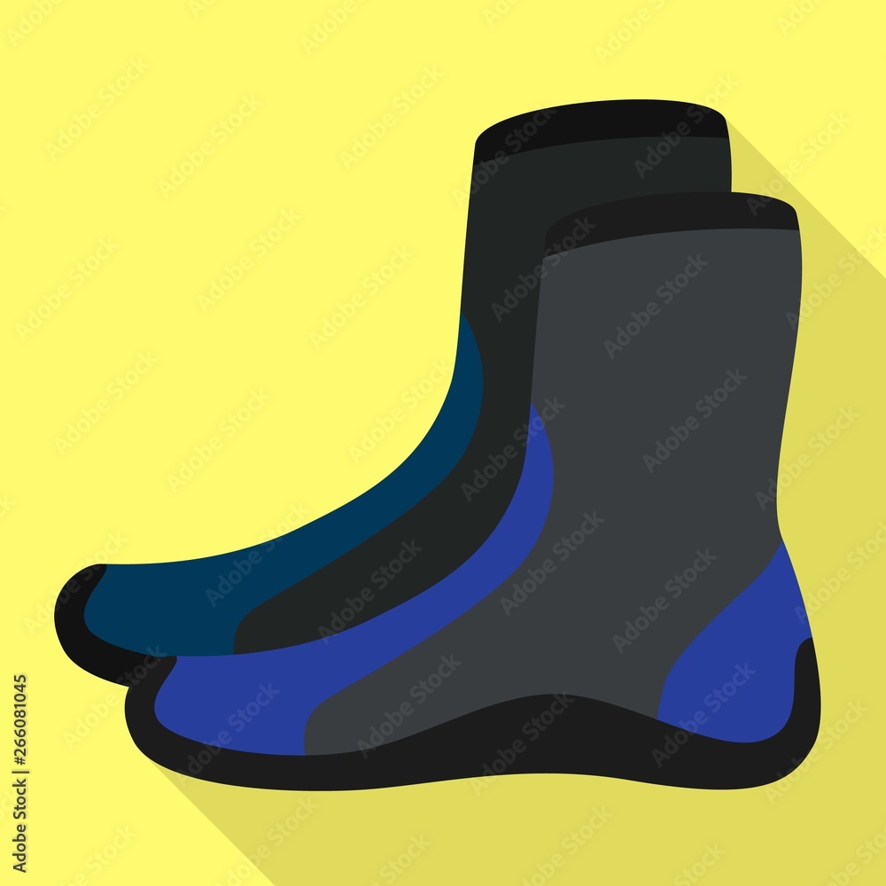 Rafting socks icon. Flat illustration of rafting socks vector icon for web design Rafting socks icon. Flat illustration of rafting socks vector icon for web design