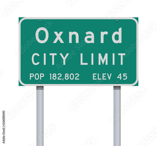 Oxnard City Limit road sign