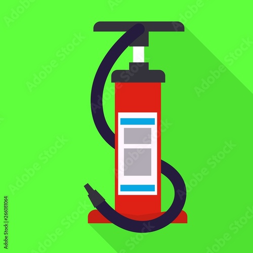 Boat air pump icon. Flat illustration of boat air pump vector icon for web design