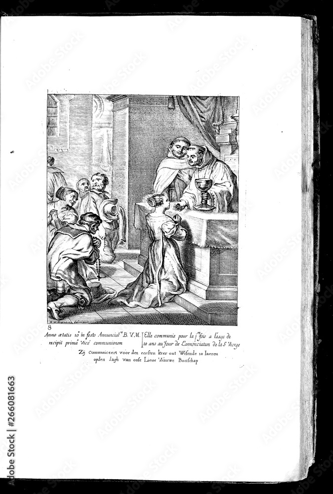 Obraz premium Christian illustration. Old image