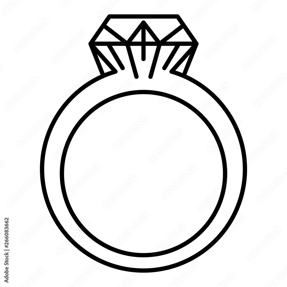 Rhinestone ring icon. Outline rhinestone ring vector icon for web design isolated on white background Rhinestone ring icon. Outline rhinestone ring vector icon for web design isolated on white background