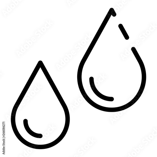 Humidity control icon. Outline humidity control vector icon for web design isolated on white background