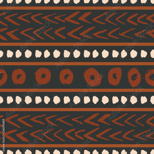 African Mudcloth Seamless Pattern