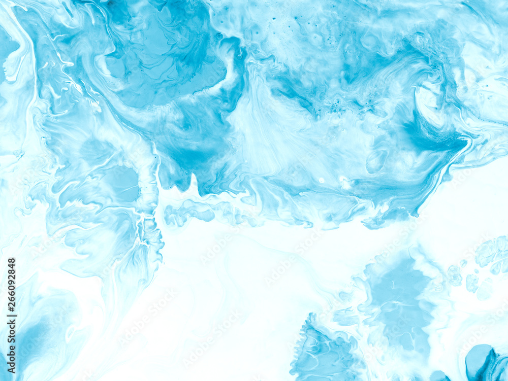 Blue creative abstract hand painted background, marble texture, abstract ocean Blue creative abstract hand painted background, marble texture, abstract ocean
