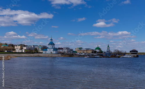 Old town of Cheboksary,shot on a clear spring day
