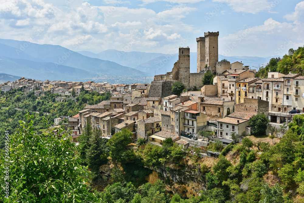 Pacentro, a medieval town in the Abruzzo region