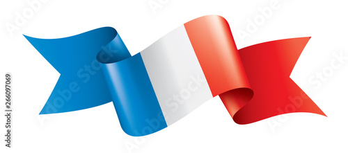France flag, vector illustration on a white background.