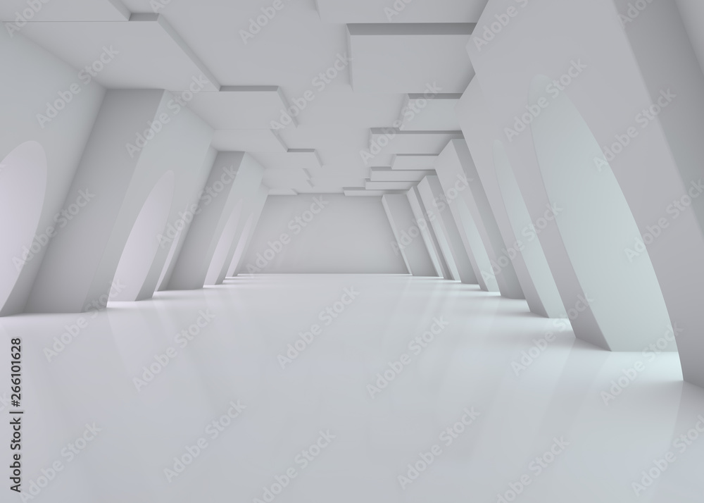 Obraz premium Abstract modern architecture background. 3D