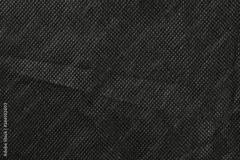 Synthetic black nylon fabric, cloth texture background Synthetic black nylon fabric, cloth texture background