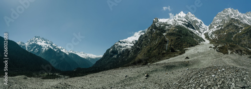 View of alps in Yumthang valley, North Sikkim India